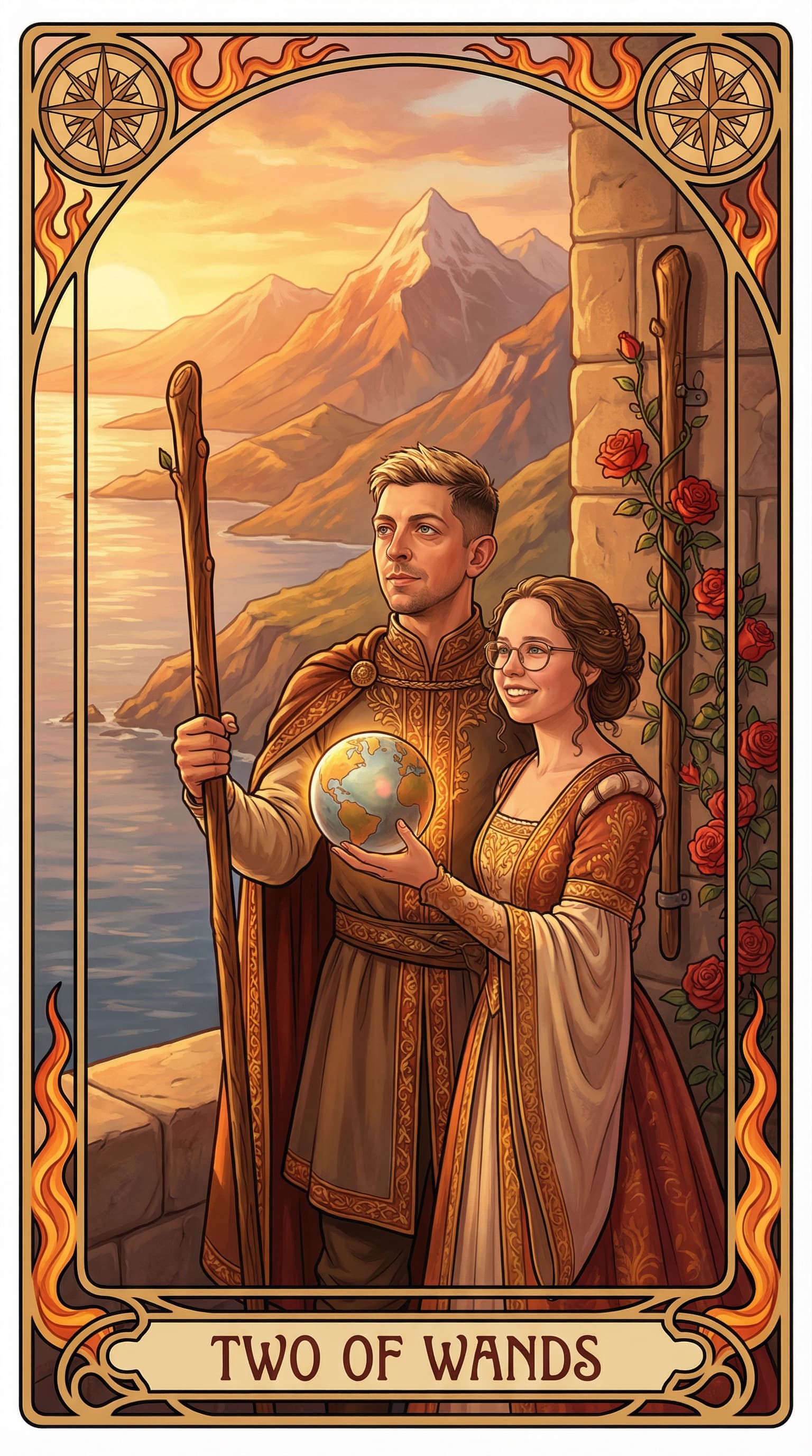 Tarot kochanków example 2