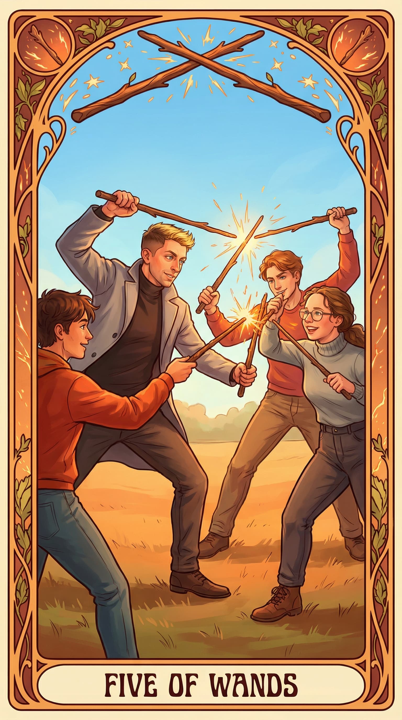 Tarot kochanków example 1