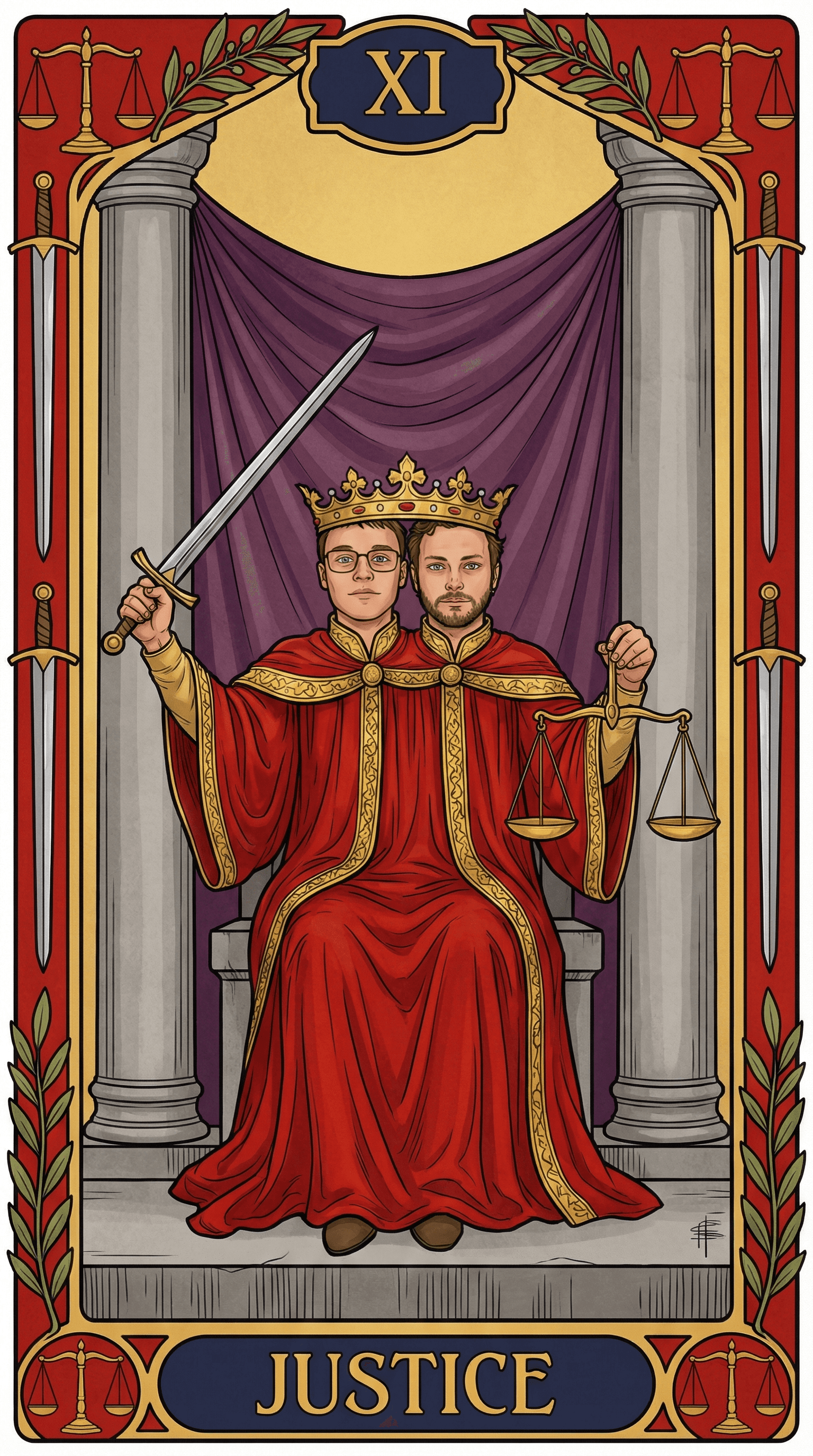 Tarot kochanków example 1