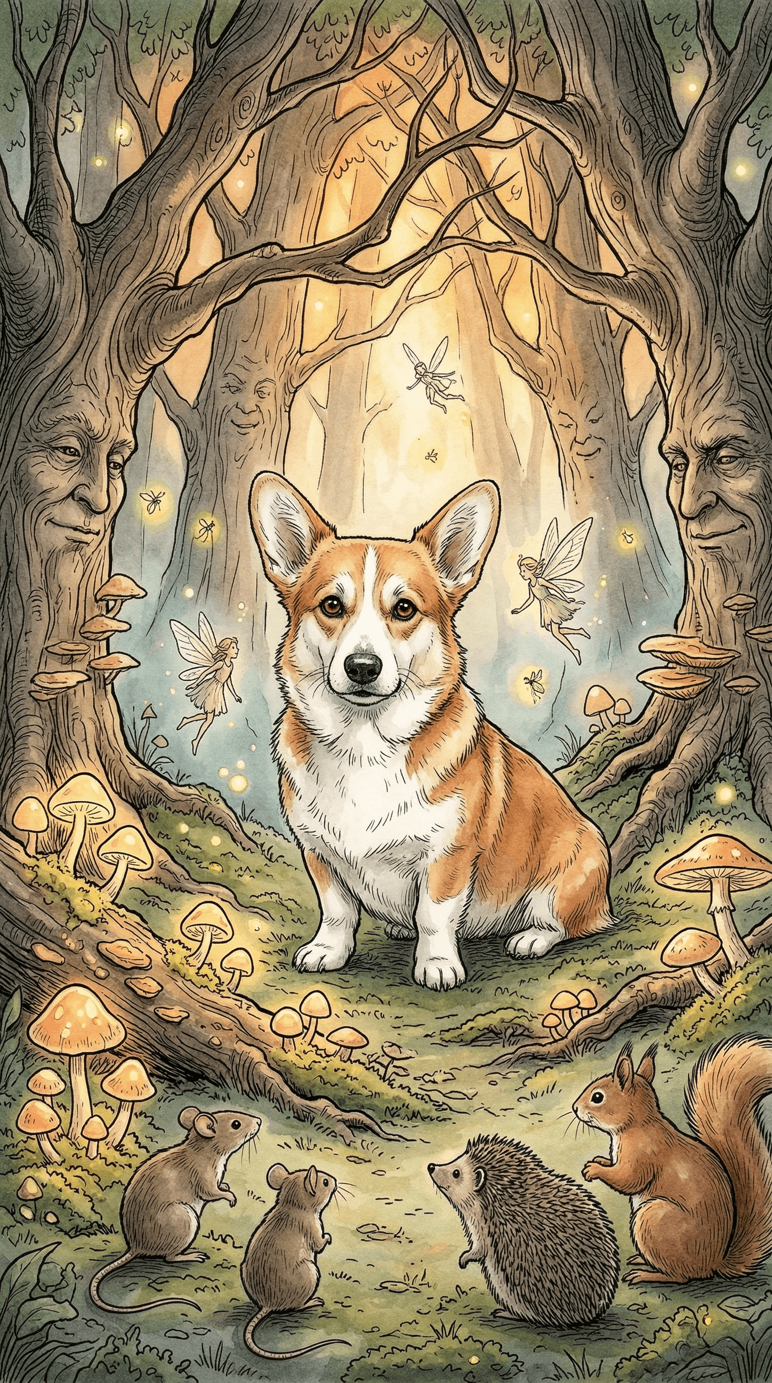 Kæledyrsportrætkort example 3