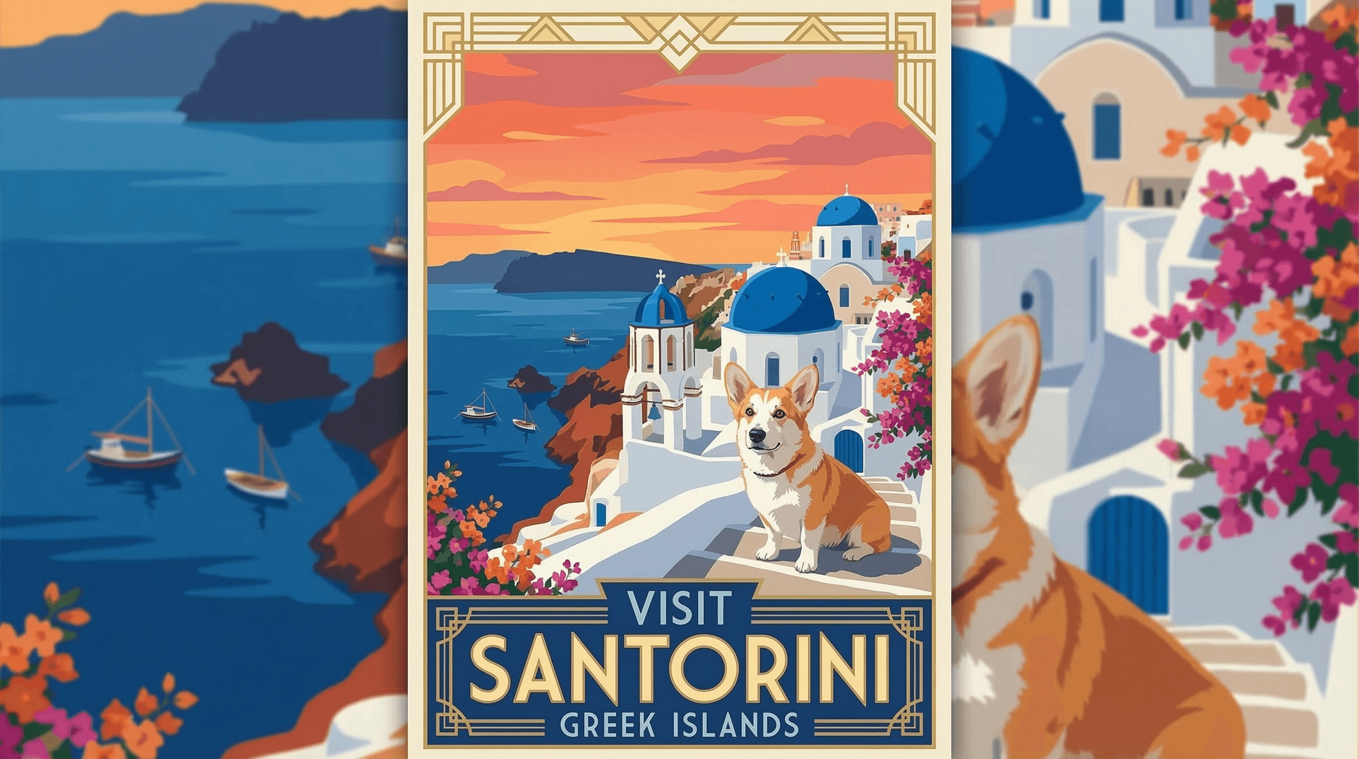 Vintage reseaffischer example 1