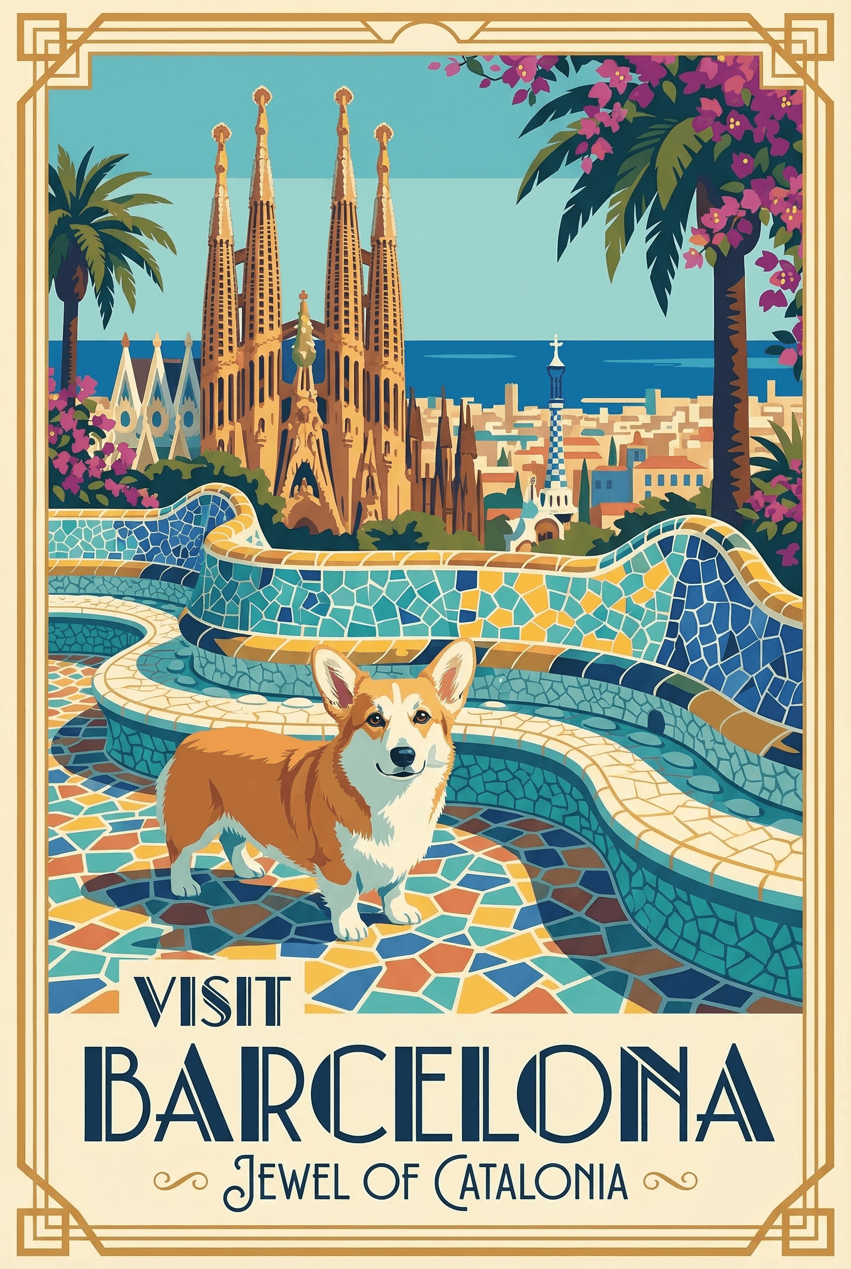 Vintage rejseplakater example 2