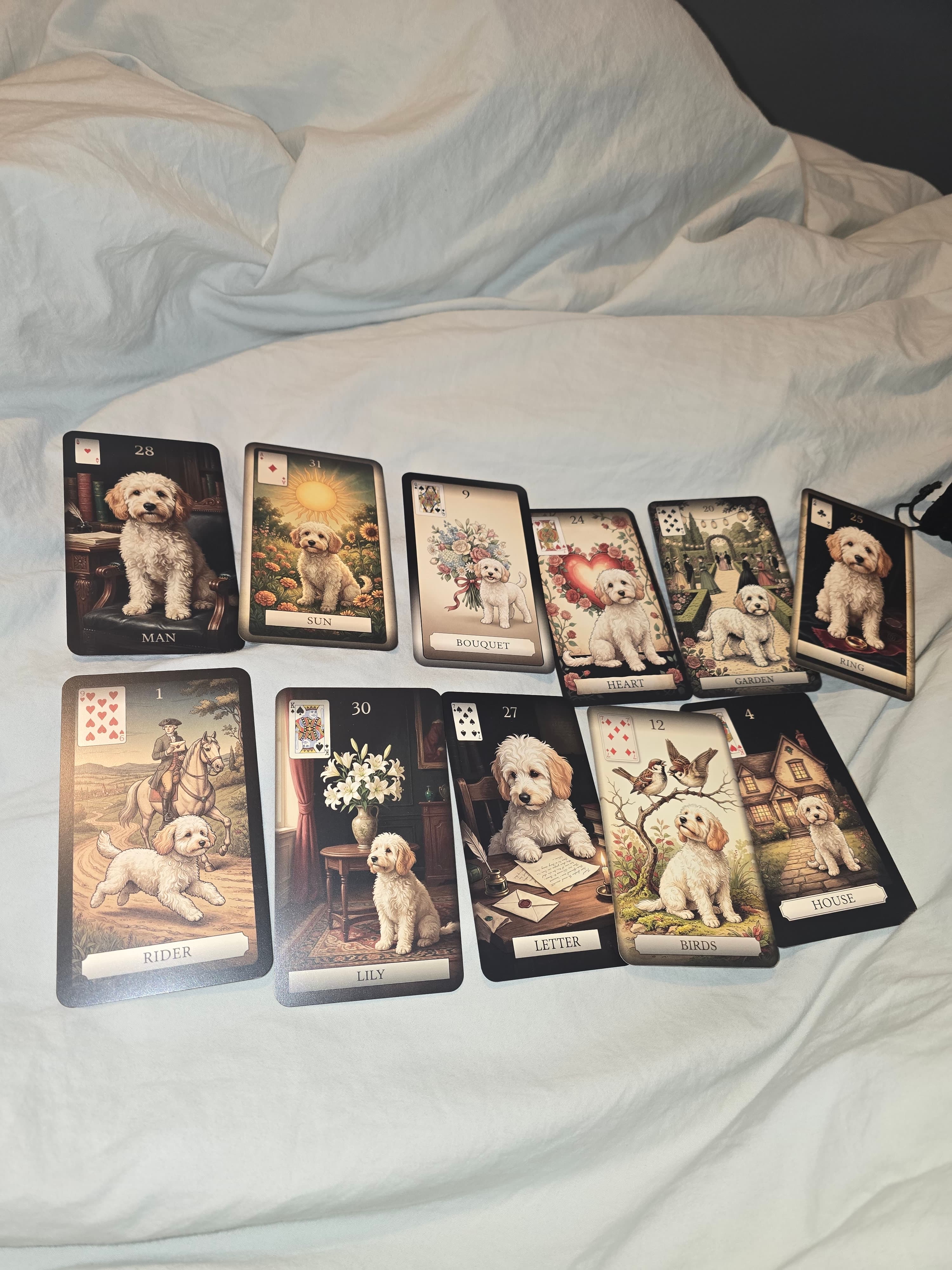 La photo d'un client présentant son jeu imprimé
